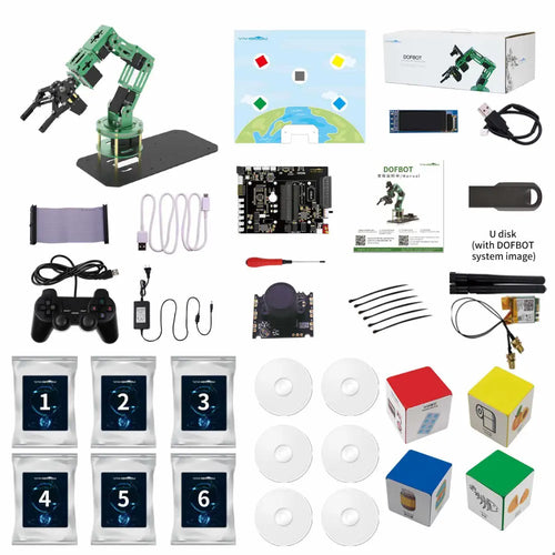 Yahboom 6 DOF AI Vision Robotic Arm w/ ROS &amp; Python Programming for Jetson NANO 4GB (No Jetson NANO SUB Board)