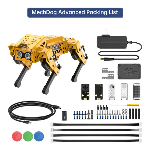 MechDog Hiwonder Open Source AI Robot Dog with ESP32 Controller, High-Speed Coreless Servos Support Scratch, Arduino, and Python - Advanced Kit