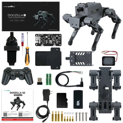 Yahboom 12DOF AI Large Model Robot Dog DOGZILLA S1 for Raspberry Pi 5(without Raspberry Pi board)
