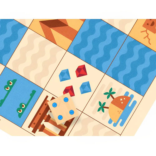 Primo Cubetto Educational Ancient Egypt Adventure Map Fabric Play Mat for Coding Robot, Kids Learning Programming Toy, Educational Fun Toy for 3+ Years Children