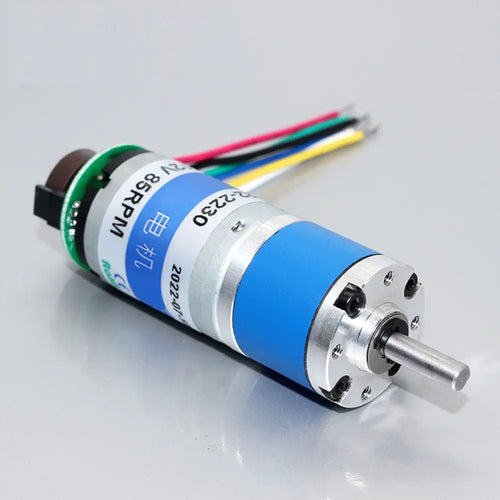 22mm Planetary Gear Motor w/ Encoder, 24V, 18rpm