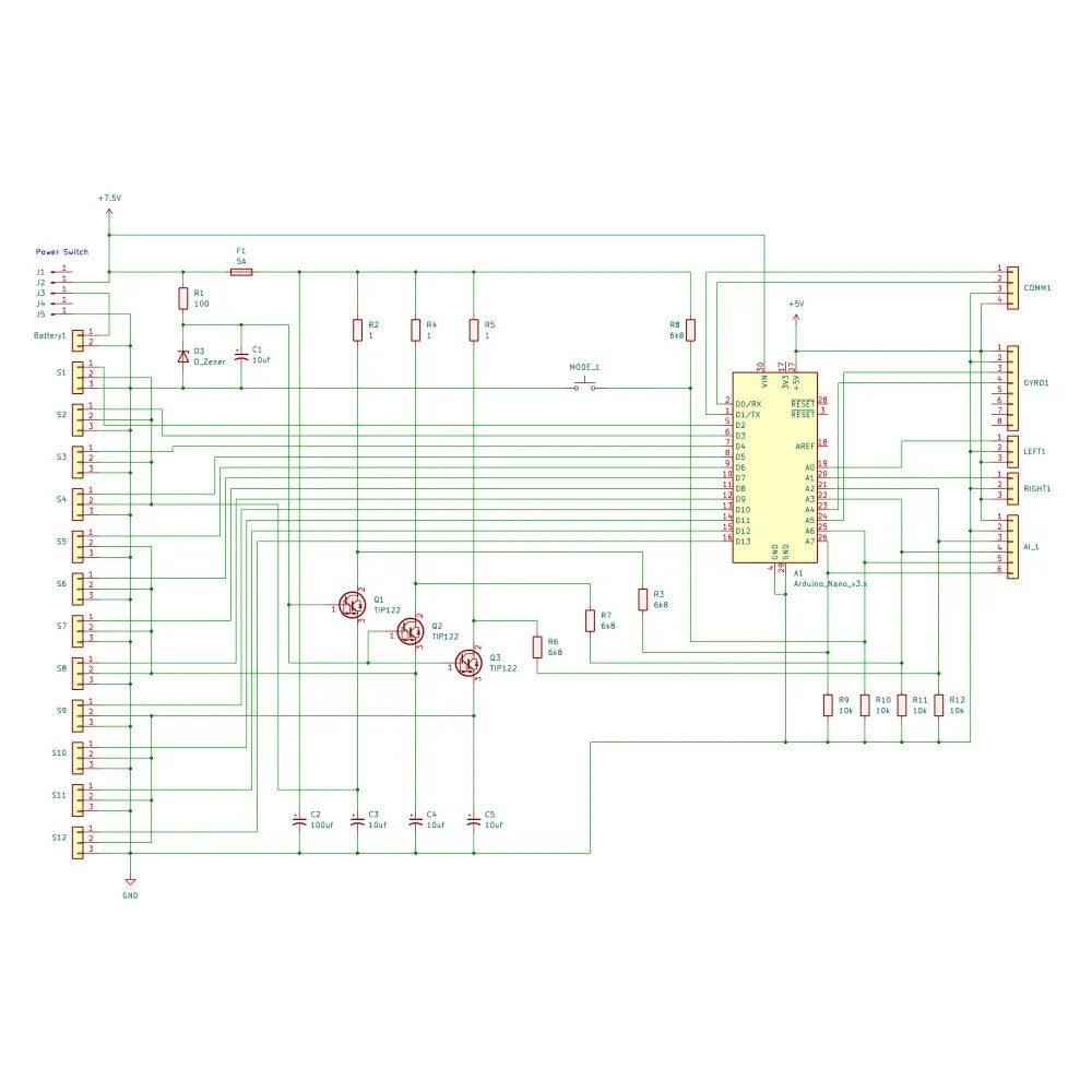 VN ROBOT DIY Robot Board with Arduino Nano V3 and MPU6050 Accelerometer