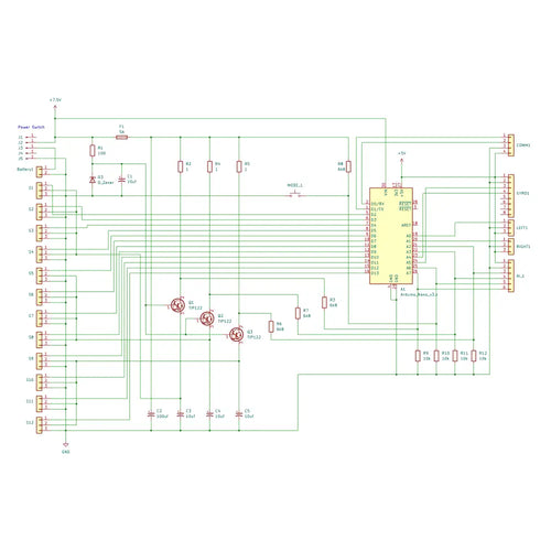 DIY Robot Board with Arduino Nano V3 and MPU6050 Accelerometer