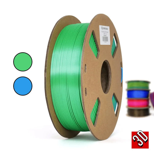 3D Printing Canada Blue/Green - Polychromatic Dual Colour Silk PLA Filament - 1.75mm, 1 kg