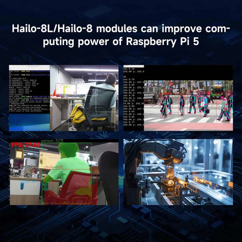 Hailo 8L AI acceleration module for Raspberry Pi 5--Raspberry Pi 5 AI Kit Version