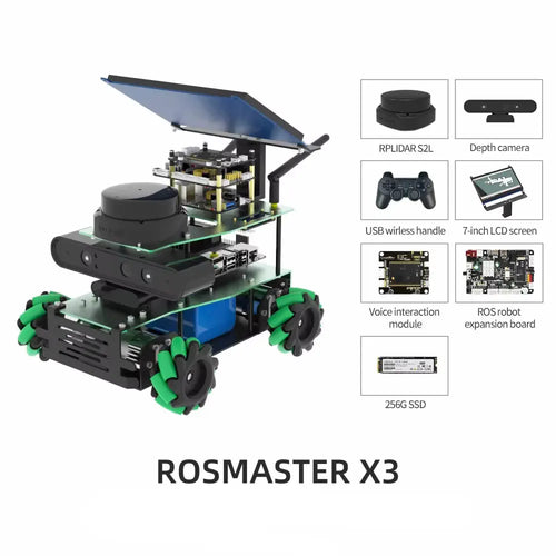 ROSMASTER X3 ROS2 Robot with Mecanum Wheel -Ultimate without Orin SUPER Board