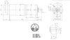 42mm DC12V Planetary Gear Motor, 126RPM, 2.3nm, Hall Sensor Encoder, 13PPR