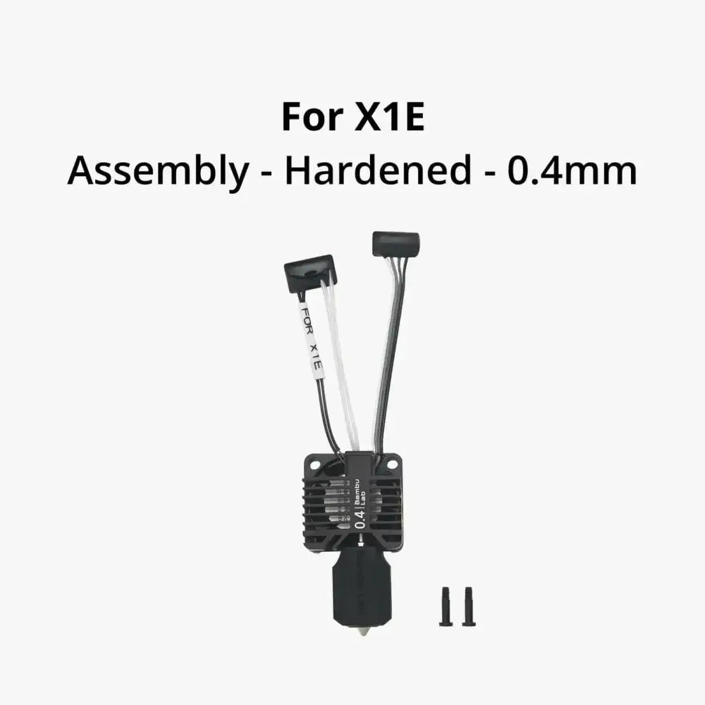 Bambu Lab X1E Complete Hotend Assembly - Hardened Steel 0.4mm