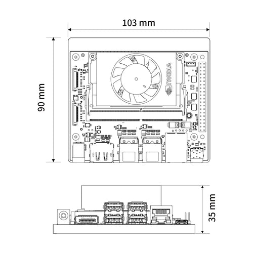 Hiwonder Jetson Orin Nano Development Kit 8GB SOM Module (Developer Kit)