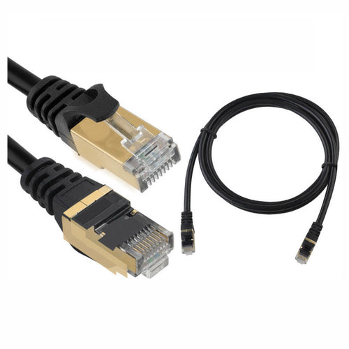 CAT6e Ethernet Cable with metal head (50m Black)