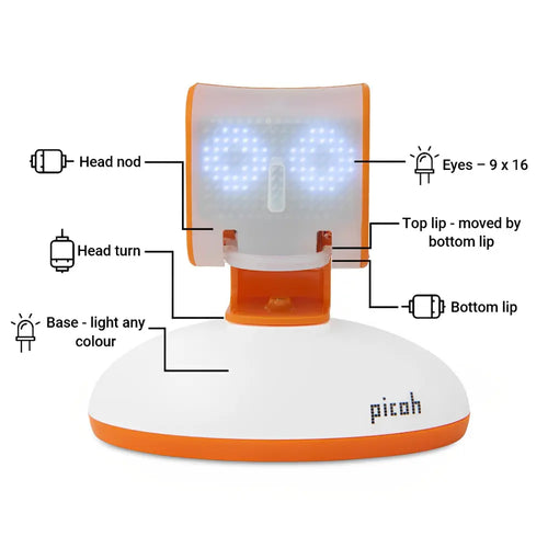 Ohbot Picoh Orange Coding Robot