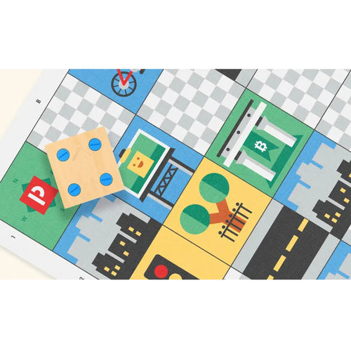 Primo Cubetto Big City Adventure Map Educational Fabric Play Mat, Kids Learning Coding Programming Robot Toy Playmat, Educational Fun Toy for 3+ Years Children