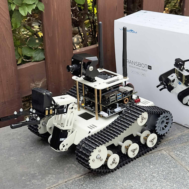 Transbot SE ROS Robot, Python Programming, HD Camera for Raspberry Pi (w/o Board)
