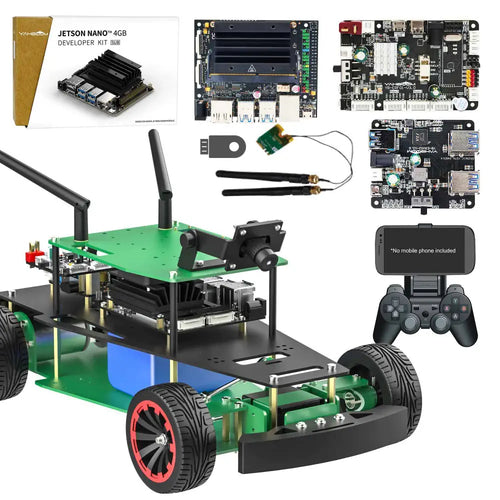 Yahboom AI ROS Robot Car kit Autopilot Training Ackerman Structure Python Programming(R2L Standard Ver With Jetson Nano 4GB SUB Board)