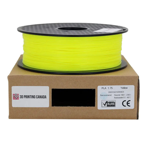 Yellow Standard PLA Filament 1.75mm, 1kg