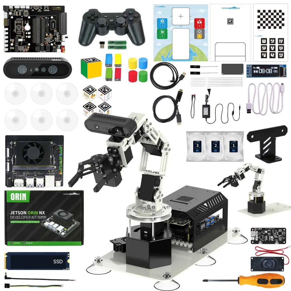 Yahboom DOFBOT Pro AI Large Model 3D Depth Vision Robotic Arm-Standard Version with Jetson Orin NX SUPER 16GB SUB Board