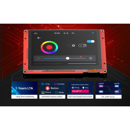 Nextion NX8048P050 5-Inch Intelligent Series Capacitive HMI Touch Display