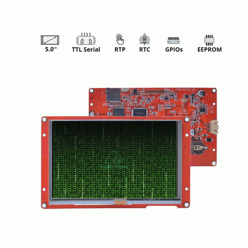 Nextion NX8048P050 5-Inch Intelligent Series Resistive HMI Touch Display