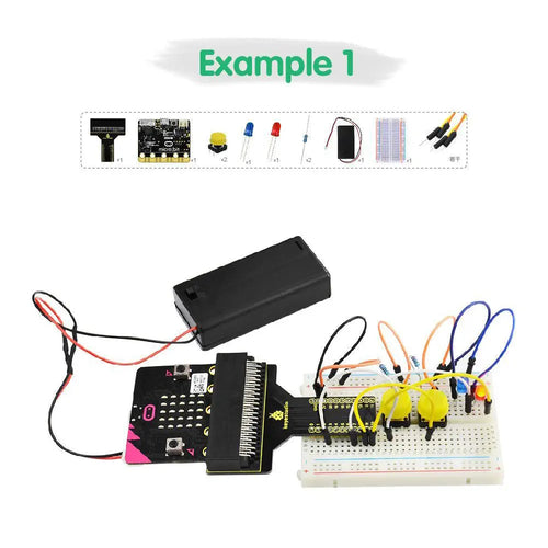 KEYESTUDIO Beginner Starter Kit for Micro:bit, Educational STEM DIY Programmable Coding Project Lessons Kits