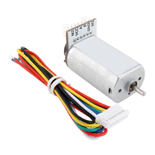 DC 6V 12V Micro Motor w/ Encoder, 6V 7800rpm