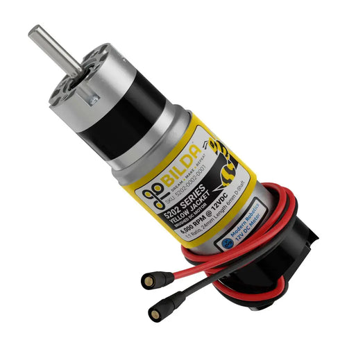 5202 Series Yellow Jacket Motor, D Shaft w/ Encoder (1:1, 6000 rpm)