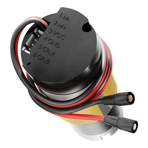 5202 Series Yellow Jacket Motor, D Shaft w/ Encoder (1:1, 6000 rpm)