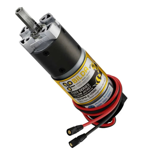 5203 Series Yellow Jacket Planetary Gear Motor (26.9:1, 223 RPM, 3.3-5V Encoder)