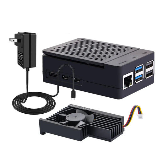 52Pi ABS Raspberry Pi 5 Case w/ Armor Lite V5 Cooler (US)