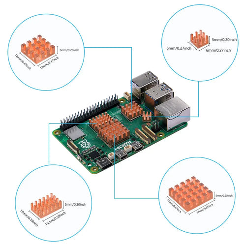 52Pi Acrylic Case w/ Official Fan Heatsink for Raspberry Pi (Black & White)