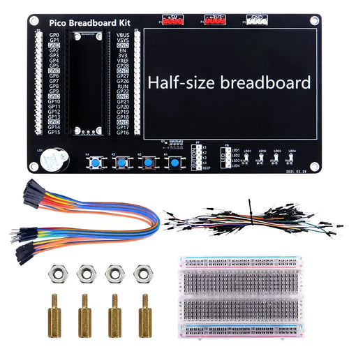 52Pi Breakout Kit Half-Size Breadboard for Raspberry Pi Pico / Pico W