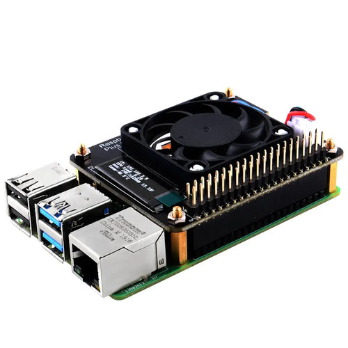 52Pi Fan Expansion Board Plus 0.91 OLED V1.0 for Raspberry Pi 4B/3B+/3B/2B