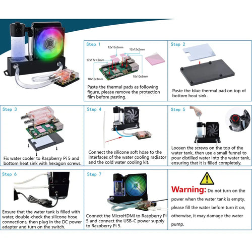 52Pi ICE Pump Cooling System for Raspberry Pi 5