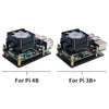 52Pi Low-Profile ICE Tower Cooling Fan for Raspberry Pi 4/3B+/3B (Black)