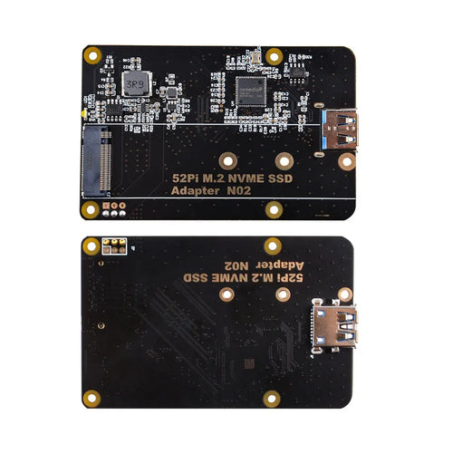 52Pi M.2 NVME SSD Adapter Board for Raspberry Pi