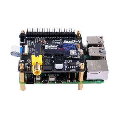 52Pi NVdigi Expansion Adapter Board w/ HiFiBerry Digi+ for Raspberry Pi 5