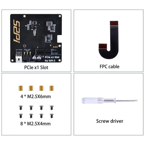 52Pi P02 PCIe Slot for Raspberry Pi 5 Extention Adapter Board