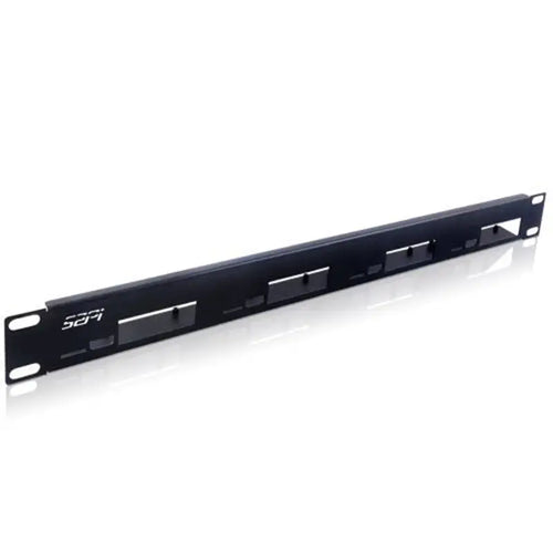 52Pi 1U Rack Bracket for Raspberry Pi 4B ,19-inch 4-Slot w/ Heatsinks (Black)