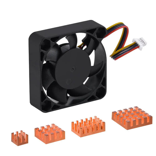 52Pi Raspberry Pi 5 Cooling Fan w/ Heatsink (Black)