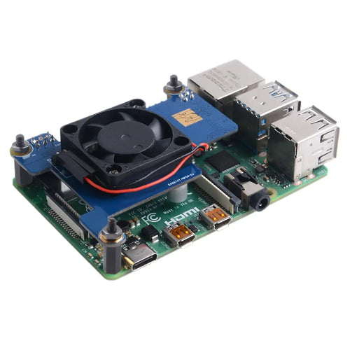 52Pi Raspberry Pi PoE HAT w/ Cooling Fan for Pi 4 Model B/3B+