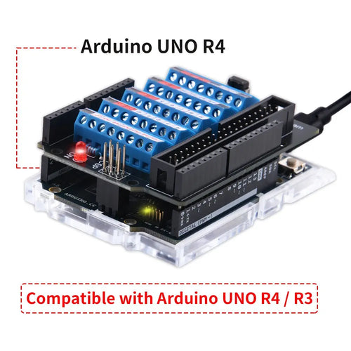 52Pi Screw Terminal Expansion Board for Arduino UNO (Blue)