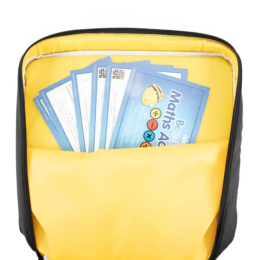 Bee Bot &amp; Blue Bot Hive Storage Bag - Stores 8 Floor Robots, Docking Station &amp; Peripherals - Durable Classroom &amp; Travel Safety Container for STEM Robotics Activities | Black