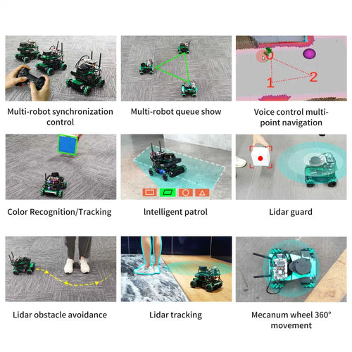 Yahboom ROSMASTER X3 ROS2 Robot with Mecanum Wheel for Jetson Orin NX Support SLAM Mapping/ Navigation/ Python Car Project Research(Ultimate Kit）