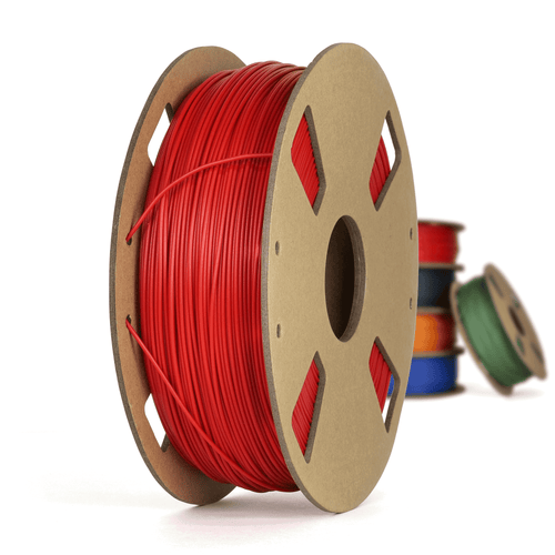 Canadian-made Matte PLA+ Filament 1.75mm in Red by 3D Printing Canada - 1 kg Spool