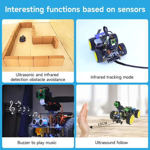 Yahboom Raspbot AI Vision Robot Car with FPV camera for Raspberry Pi 5(With Raspberry Pi 5 8G Board)