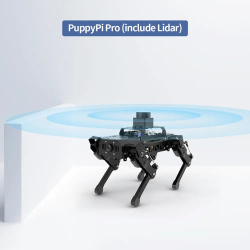 Hiwonder PuppyPi Pro Quadruped Robot with AI Vision Powered by Raspberry Pi ROS Open Source Robot Dog (Raspberry Pi 4B 8GB Included)