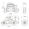 Hiwonder ROS2 Smart Car, ROSOrin Multimodal AI Vision Large Model, SLAM Navigation Programming, Mecanum Wheels Robot (Standard Kit without Controller)