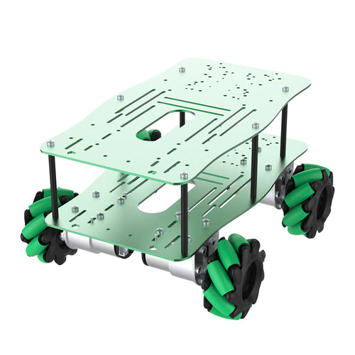 Yahboom Aluminum Alloy ROS Robot Car Chassis - Mecanum Wheel w/o Pendulum Suspension (EN Manual)
