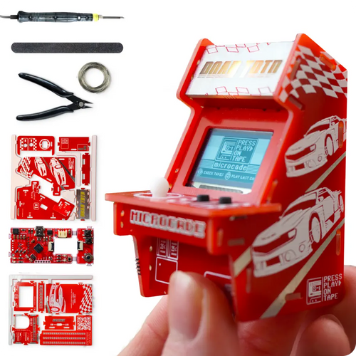 Microcade Kit - Build &amp; Code Your Own Game Console | Electronics &amp; Science Projects | DIY Educational Fun, STEM Toys for Kids Ages 8-12 +