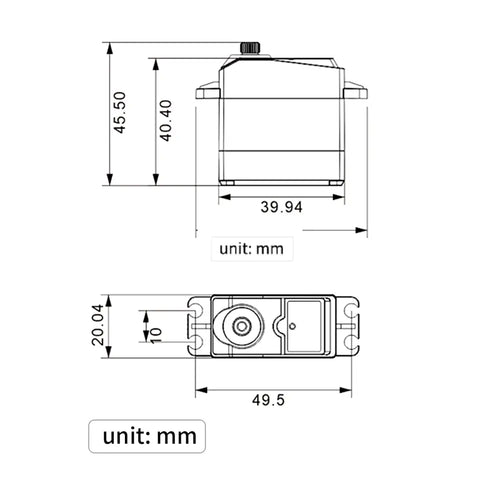 Hiwonder HTS 35H High Voltage Bus Servo w/ 35KG Torque &amp; Data Feedback