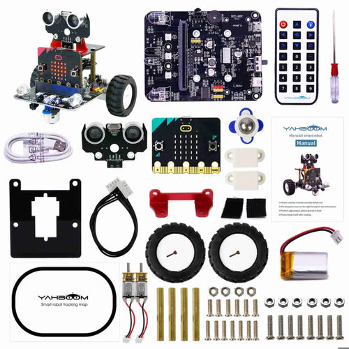 Yahboom micro:bit smart robot car with IR and APP with Micro:bit V2 board